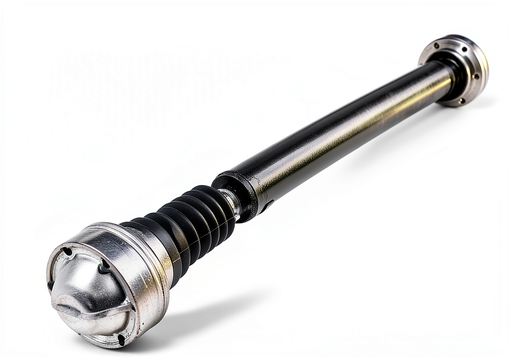 A-Premium drive shaft installed on a Jeep front axle