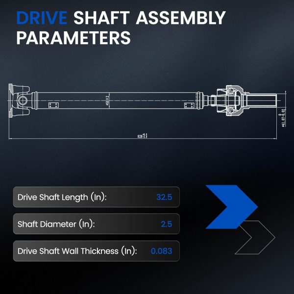 SYKRSS Front Drive Shaft for Dodge Ram 1500 3.7L V6-3