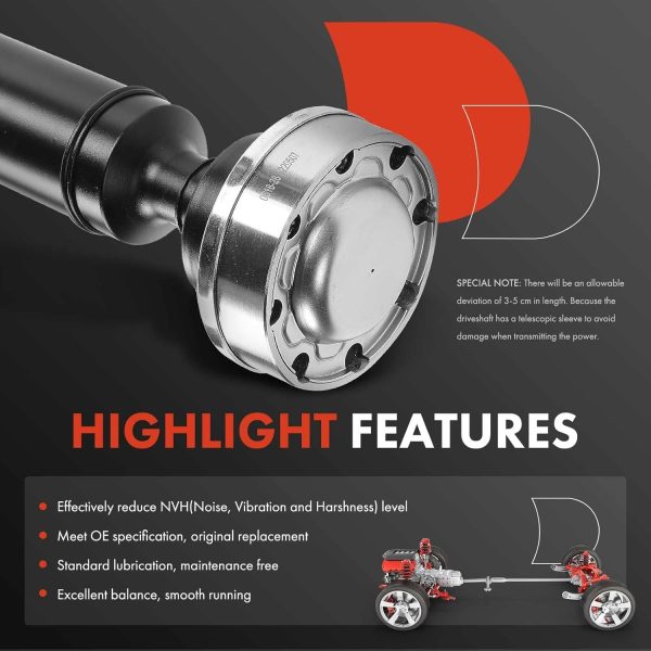 A-Premium Drive Shaft for Dodge Durango 3.6L RWD-4