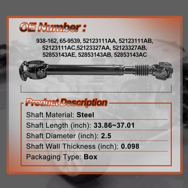 Orceed Dodge Ram 2500 Drive Shaft Assembly-1